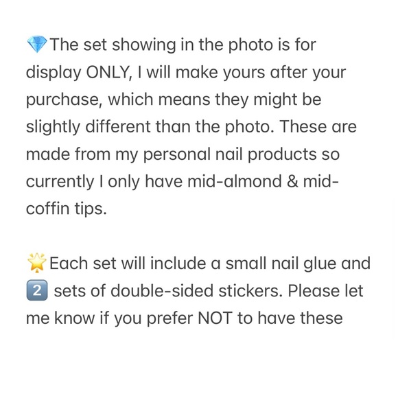 Hand made press on nails - Picture 3 of 9